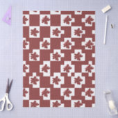 Silhueta de flores em padrão. 薄葉紙 (クラフト)