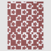 Silhueta de flores em padrão. 薄葉紙 (正面)