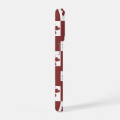 Silhueta de flores em padrão. iPhoneケース (右側面)