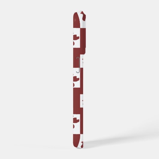 Silhueta de flores em padrão. iPhoneケース (右側面)