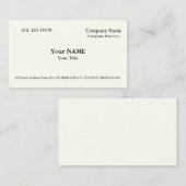 Silian Rail Bone Business Card 名刺 (正面/裏面)