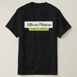 Silicon Plateau Bengaluru Coordinates T-Shirt  Tシャツ