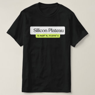 Silicon Plateau Bengaluru Coordinates T-Shirt  Tシャツ