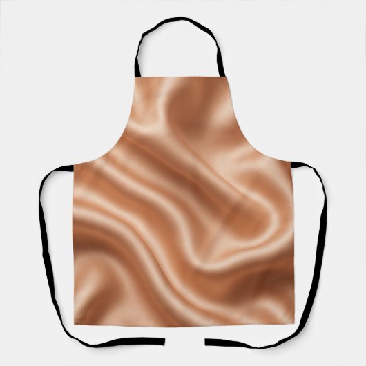Silk Fabric Texture Gold Background-97082 エプロン (正面)