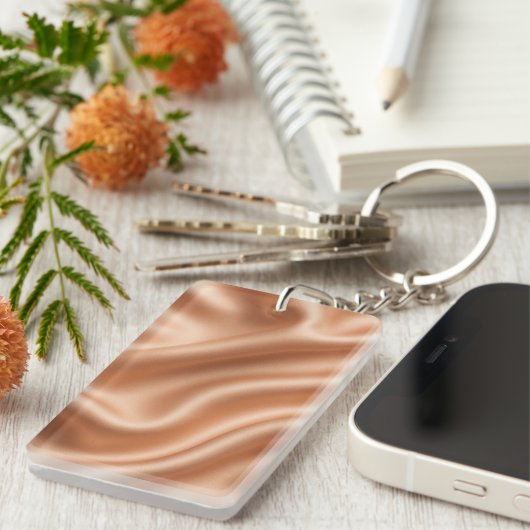 Silk Fabric Texture Gold Background-97082 キーホルダー (正面右)