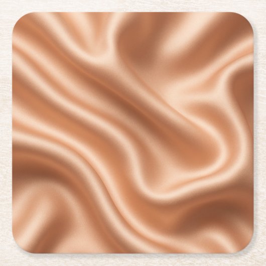 Silk Fabric Texture Gold Background-97082 スクエアペーパーコースター (正面)