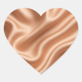 Silk Fabric Texture Gold Background-97082 ハートシール (正面)