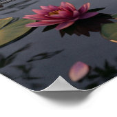 Silk Koi Lantern Pond ポスター (角)