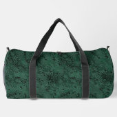 Silk Moire Small Pattern in Forest Green ダッフルバッグ (裏面)
