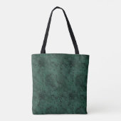 Silk Moire Small Pattern in Forest Green トートバッグ (裏面)