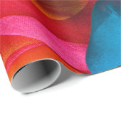 Silk rainbow scarfbackground,color,abstract,fabric ラッピングペーパー (ロールコーナー)