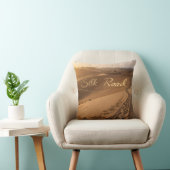 Silk Road Desert Landscape Typography Art クッション (椅子)