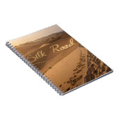 Silk Road Desert Landscape Typography Art ノートブック (右側)