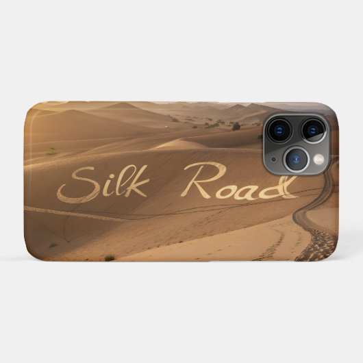 Silk Road Desert Landscape Typography Art Case-Mate iPhoneケース (裏面(横))