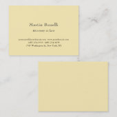 Silk Unique Classic Personalized Custom Jane Cream 名刺 (正面/裏面)