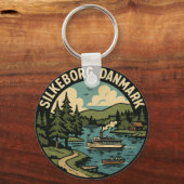 Silkeborg Denmark Lake キーホルダー (正面)