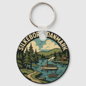 Silkeborg Denmark Lake キーホルダー (裏面)