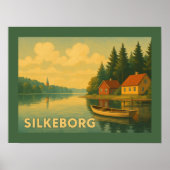 Silkeborg Denmark Lake ポスター (正面)