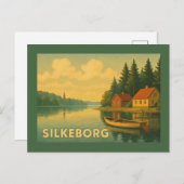 Silkeborg Denmark Lake ポストカード (正面/裏面)