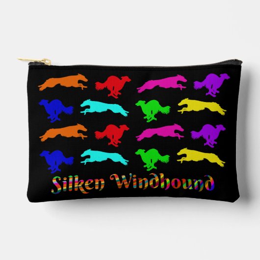 Silken Windhound Running  アクセサリーポーチ (正面)