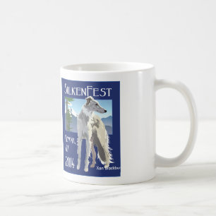 Silkenfestの2014年のロゴのマグ コーヒーマグカップ