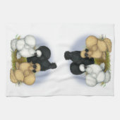 Silkieのトリオ キッチンタオル (横)