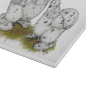 Silkieの小型のしぶきの鶏 カッティングボード (角)