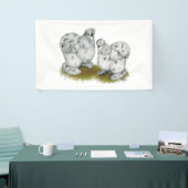 Silkieの小型のしぶきの鶏 横断幕 (トレードショー)