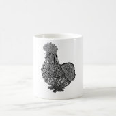Silkieの鶏のマグ コーヒーマグカップ (中央)