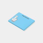 Silkie chicken cartoon illustration  ポストイット (アングル)