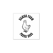 SILKIES FARM FRESH EGGS ラバースタンプ (インプリント)