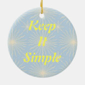 Silktones日曜日の星ODAT セラミックオーナメント (裏面)