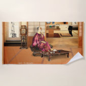 Silky Rice Powder ビーチタオル (正面)