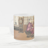 Silky Rice Powder フロストグラスマグカップ (正面左)