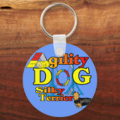 Silky_Terrier_Agilityギフト キーホルダー (正面)