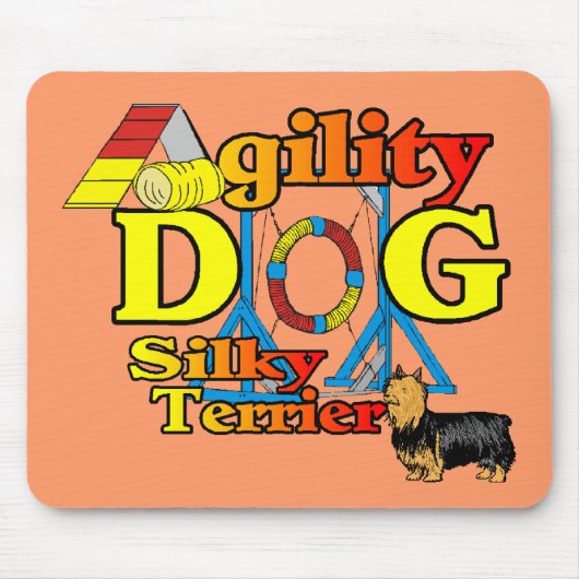 Silky_Terrier_Agilityギフト マウスパッド (正面)