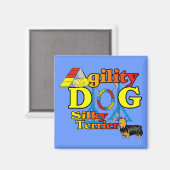 Silky_Terrier_Agilityギフト マグネット (正面/裏面)