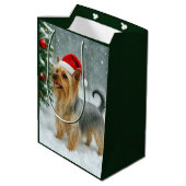 Silky Terrier Holiday Card ミディアムペーパーバッグ (裏面アングル)