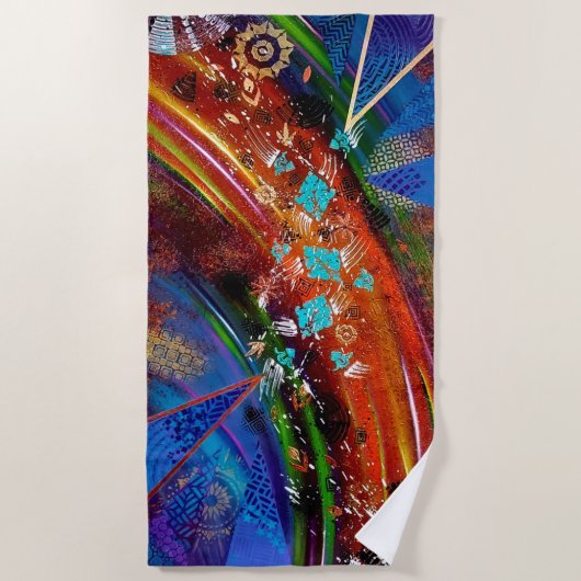 SILLAGE de Christèle Chabrette ビーチタオル (正面)