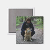 Silli und Roka im Wald マグネット (正面/裏面)