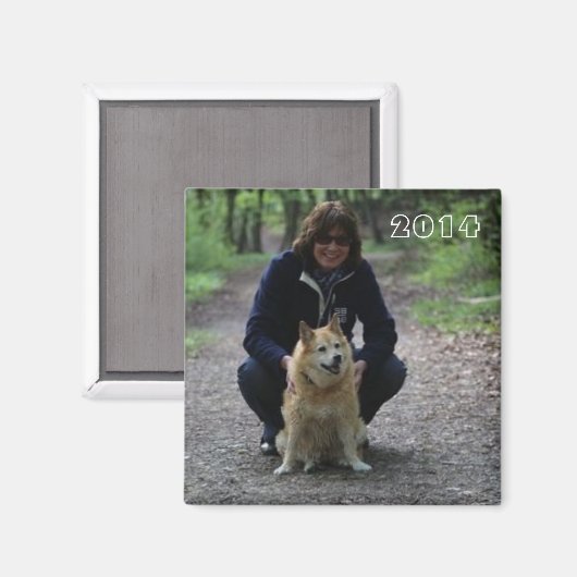 Silli und Roka im Wald マグネット (正面/裏面)