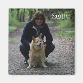 Silli und Roka im Wald マグネット (正面)