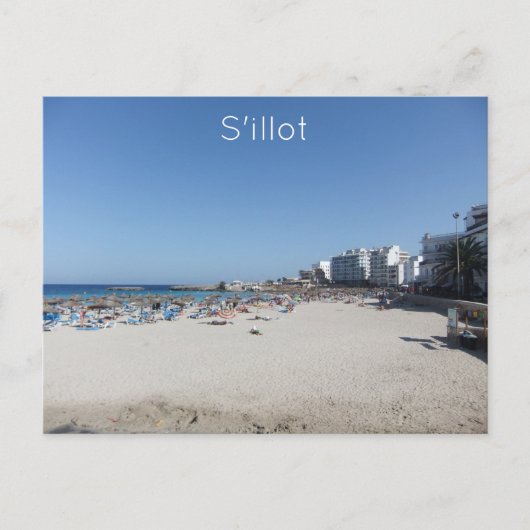 S'illotビーチ ポストカード (正面)