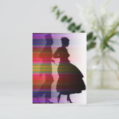 sillouetteの踊りのカップル ポストカード (スタンド正面)