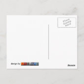 sillouetteの踊りのカップル ポストカード (裏面)