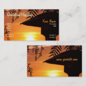 SillouLightサンセットビジネスカード 名刺 (正面/裏面)