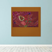 Silly Comic キャンバスプリント (インサイチュ (ウッドフロア))