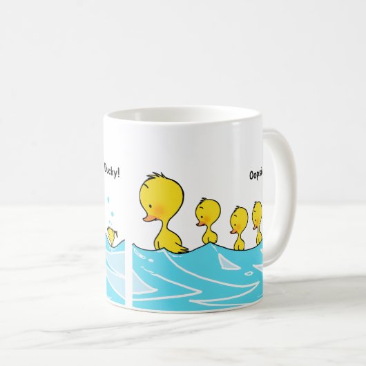 Silly Duckling Makes a Splash コーヒーマグカップ (正面右)