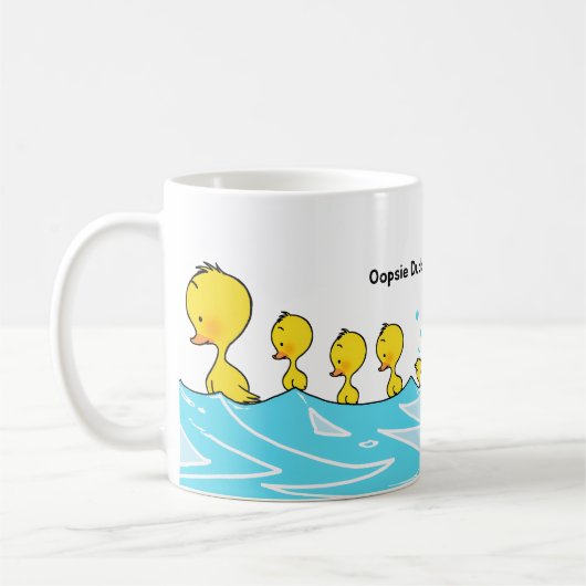 Silly Duckling Makes a Splash コーヒーマグカップ (左)