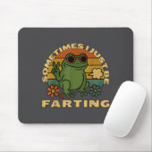 Silly Farting Frog Just Sarcastic I Sometimes マウスパッド (マウス)